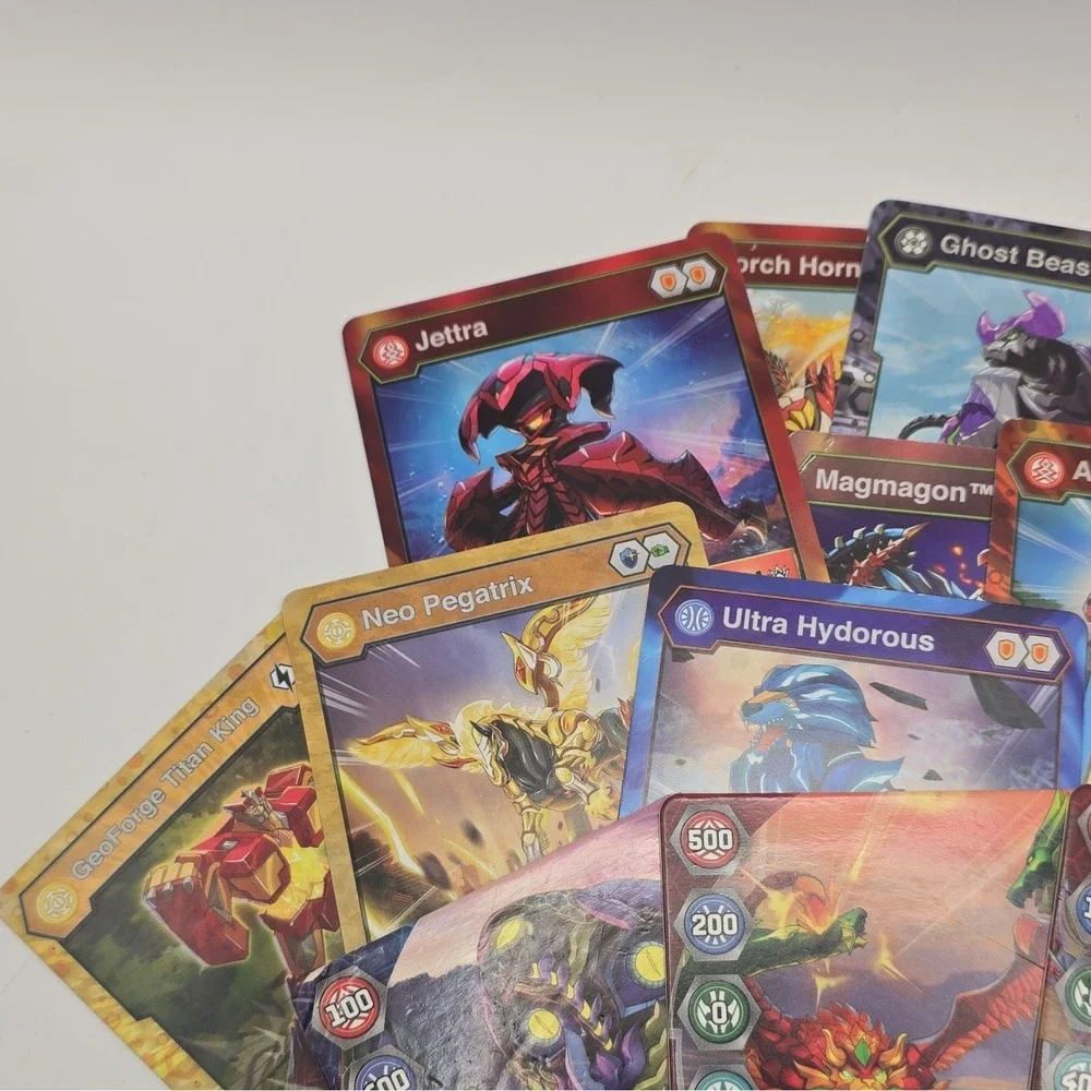 Spin Master Bakugan GeoForge 13 English Gate Cards: Jettra Ghost Beast+more